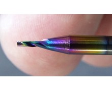 1.00 mm - one-flute carbide end mill - DLC coated